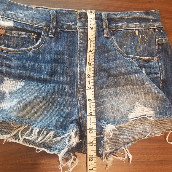 NWOT Abercrombie Paint Splatter Shorts 2 - Picture 3 of 5